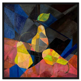 Gerahmter Kunstdruck Stillleben mit Birnen