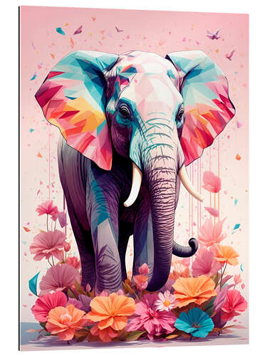 Galleriprint Floral Elephant