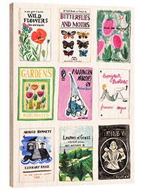 Wood print Books - Laura Page