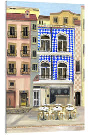 Magnettafel Straße in Südeuropa