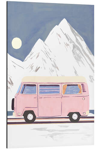 Tableau en aluminium Winter Camper