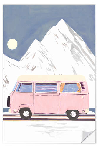 Wall sticker Winter Camper