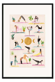 Gerahmter Kunstdruck Yogis