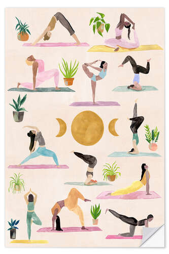 Sticker mural Yogis