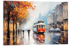 Acrylglas print Rainy Days on Main Street