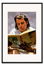 Gerahmter Kunstdruck Pulp Fiction Bathroom