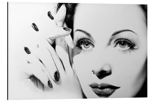 Tableau en aluminium Hedy Lamarr