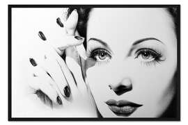Gerahmter Kunstdruck Hedy Lamarr