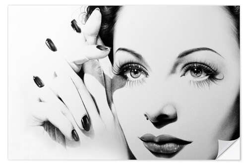 Wall sticker Hedy Lamarr