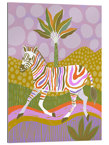 Gallery print Rainbow Zebra