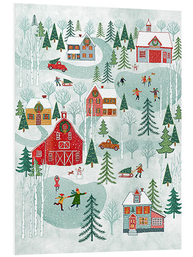 Foam board print New England Holiday Village