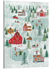 Magnettafel Feriendorf in New England