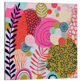 Magnettafel Abstract Pink Garden