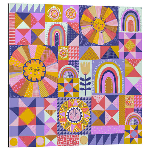 Alumiinitaulu Sunshine Patchwork Quilt