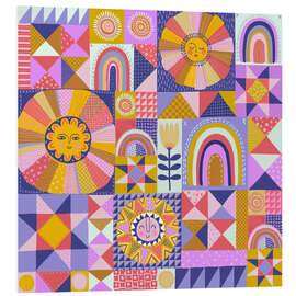 Foam board print Sunshine Patchwork Quilt