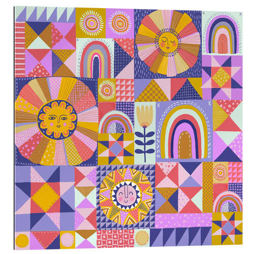 Gallery print Sunshine Patchwork Quilt