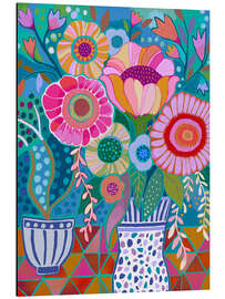 Magnettafel Üppige Blumen in einer Vase