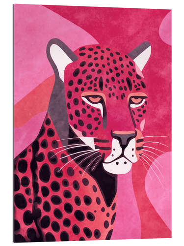 Stampa su plexi-alluminio Pink Wild Cheetah