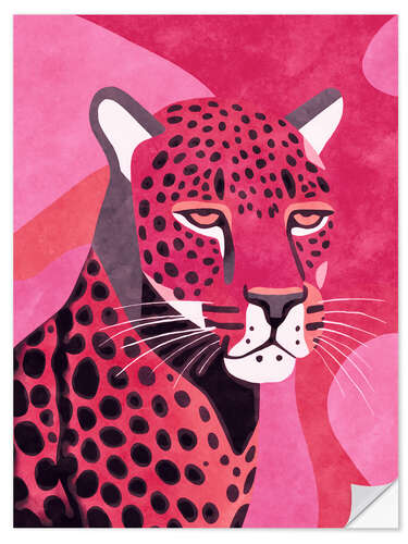 Sisustustarra Pink Wild Cheetah