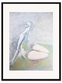 Gerahmter Kunstdruck Am See