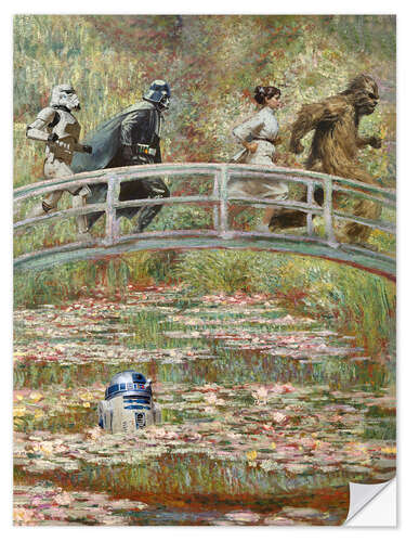 Sticker mural Monet Wars