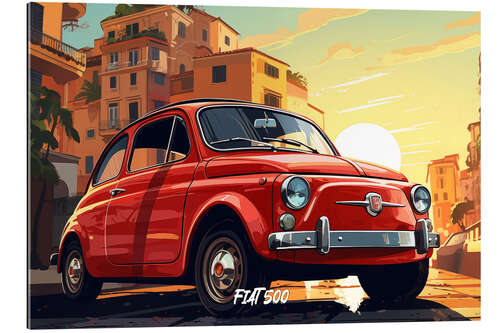 Galleriprint Fiat 500 Pop Art