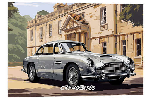 Hartschaumbild Classic Aston Martin DB5