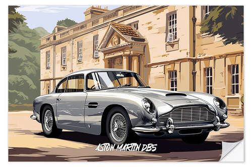 Selvklebende plakat Classic Aston Martin DB5