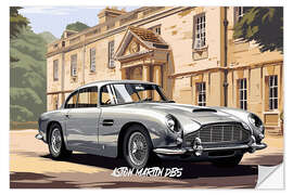 Selvklæbende plakat Classic Aston Martin DB5