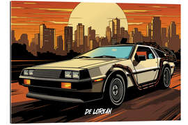 Gallery Print DeLorean Pop Art