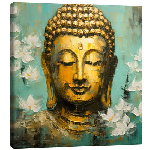 Canvas print Goldener Buddha