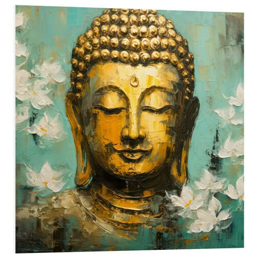 Foam board print Goldener Buddha