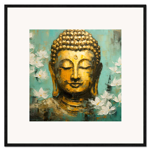 Framed art print Goldener Buddha