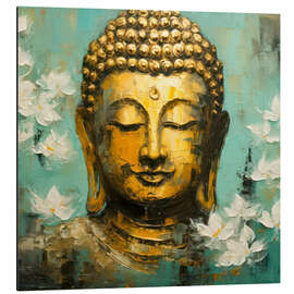 Magnettafel Goldener Buddha