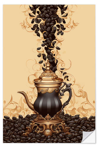 Sticker mural Coffee Pot