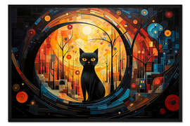 Gerahmter Kunstdruck Mondspaziergang