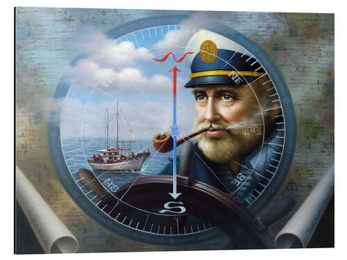 Aluminium print The Captain's Compass