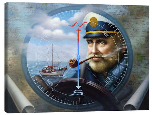 Lærredsbillede The Captain's Compass