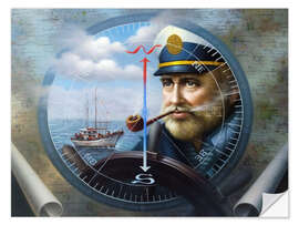 Naklejka na ścianę The Captain's Compass