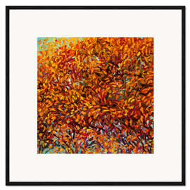 Kunsttryk i ramme Autumn Tree - Lake Washington Boulevard