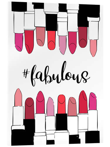 Acrylglasbild Fabulous Lipsticks