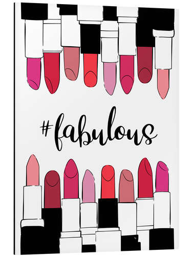 Aluminiumsbilde Fabulous Lipsticks