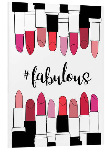 Cuadro de PVC Fabulous Lipsticks