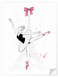 Sticker mural French Ballerina