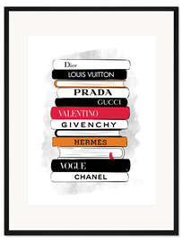 Gerahmter Kunstdruck Fashion Books