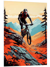 Foam board print Mountain Bike Downhill I