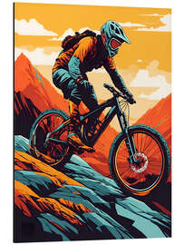 Aluminiumsbilde Mountain Bike Downhill II