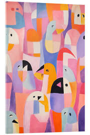 Cuadro de metacrilato Colourful Penguins