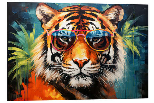 Tableau en aluminium Cool Tiger