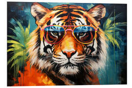 Foam board print Cool Tiger